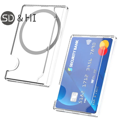 Magnetic Clear Wallet Card Holder